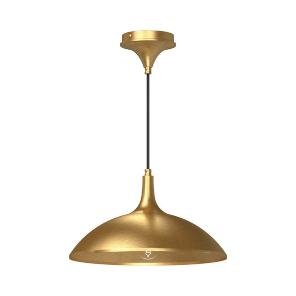 Sora 14" Pendant Light, Brushed Gold