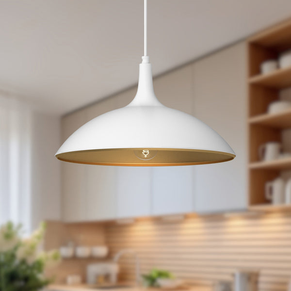 Sora 14" Pendant Light, White