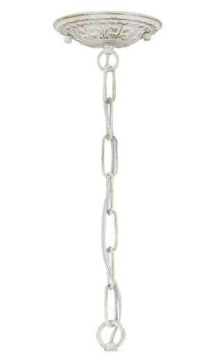 Maison Parisienne 13.5'' Four Light Mini Crystal Chandelier, Antique White Hand Cut Crystal