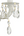 Maison Parisienne 13.5'' Four Light Mini Crystal Chandelier, Antique White Hand Cut Crystal