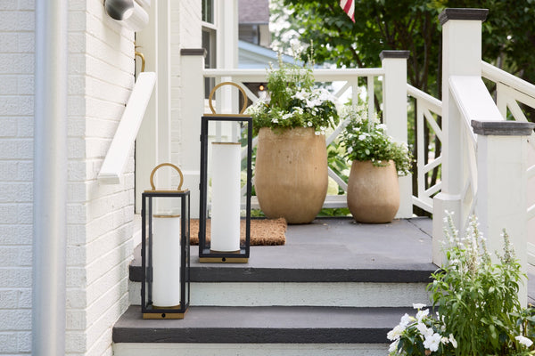 Corion 6" One Light Table Lamp, Patina Brass / Textured Black