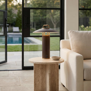 Brin 13" One Light Table Lamp, Patina Brass / Bronze