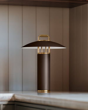 Brin 13" One Light Table Lamp, Patina Brass / Bronze