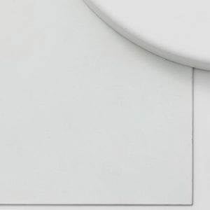 Soleil 9'' One Light Semi Flush Mount, White