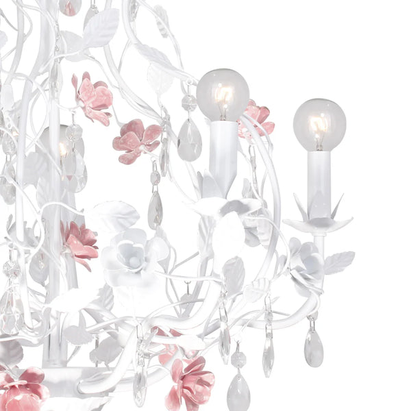 Rosie 22'' Five Light Chandelier, White