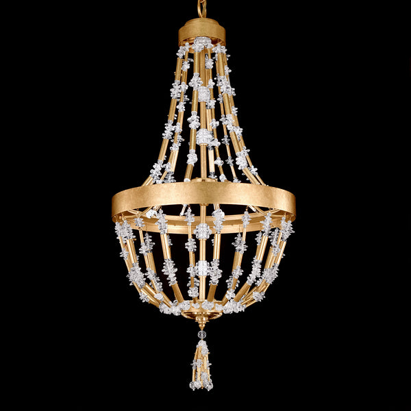 Bali 16'' LED Pendant, Heirloom Gold with Clear Optic Crystal