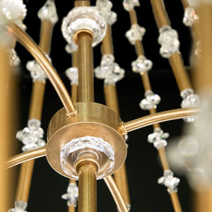 Bali 25.5'' LED Pendant, Heirloom Gold with Clear Optic Crystal