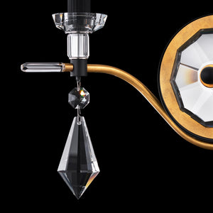 Tempest 6'' Two Light Wall Sconce, Soft Gold with Clear Radiance