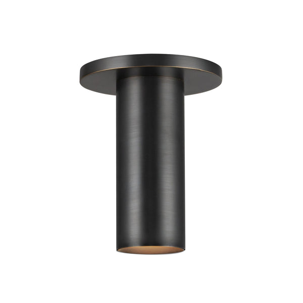 Aurelio 6" LED Semi-Flush Ceiling Light, Urban Bronze