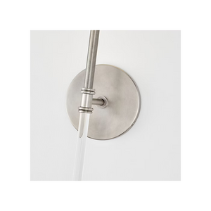 Camille 5.5" One Light Wall Sconce, Antique Nickel