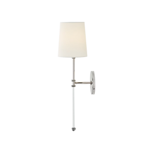 Camille 5.5" One Light Wall Sconce, Polished Nickel
