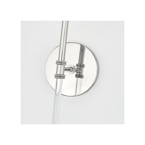 Camille 5.5" One Light Wall Sconce, Polished Nickel