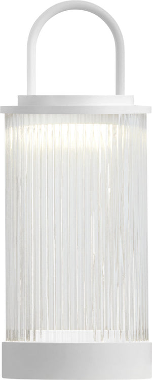 Tawa 5" One Light Rechargeable Table Lamp, Matte White