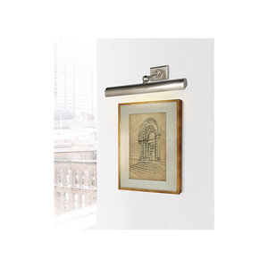 Cabinet Maker 18" Two Light Picture Light, Antique Nickel
