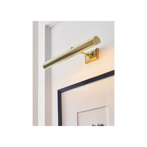 Cabinet Maker 18" Two Light Picture Light, Hand-Rubbed Antique Brass