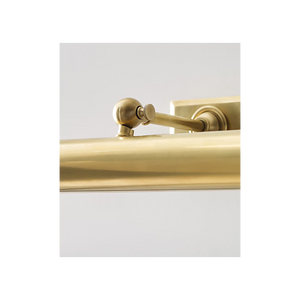 Cabinet Maker 18" Two Light Picture Light, Hand-Rubbed Antique Brass