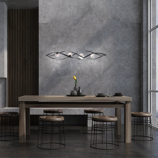 Slipstream 54'' LED Linear Pendant, Black