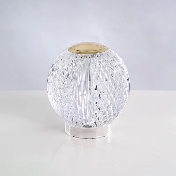 Cassia 3" LED Table Lamp, Natural Brass