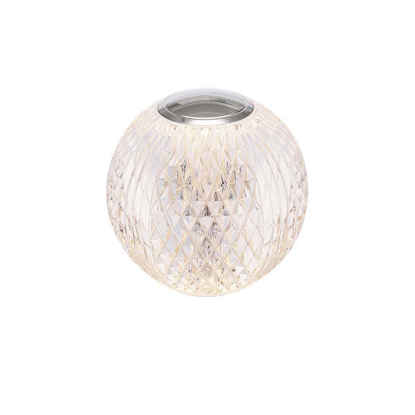 Cassia 3" LED Table Lamp, Polished Nickel