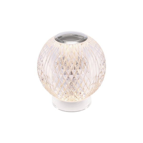 Cassia 3" LED Table Lamp, Polished Nickel