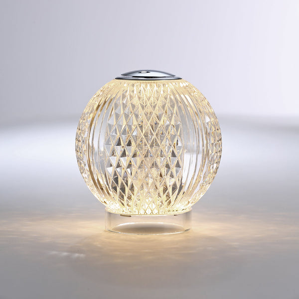 Cassia 3" LED Table Lamp, Polished Nickel