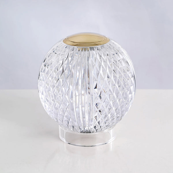 Cassia 4" LED Table Lamp, Natural Brass