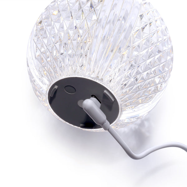 Cassia 4" LED Table Lamp, Polished Nickel