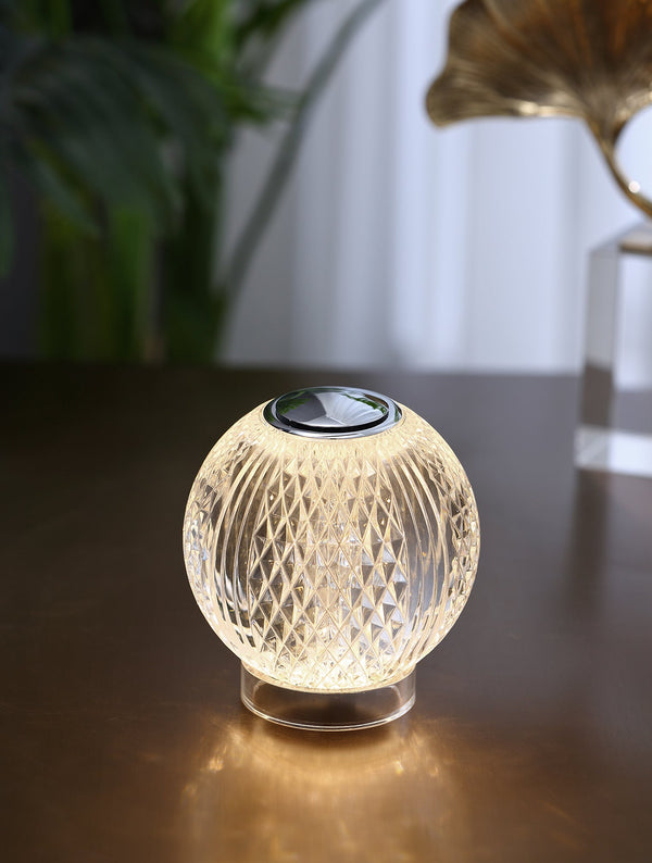Cassia 4" LED Table Lamp, Polished Nickel