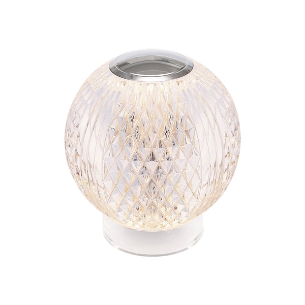 Cassia 4" LED Table Lamp, Polished Nickel