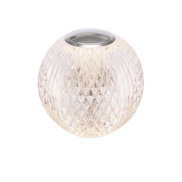 Cassia 4" LED Table Lamp, Polished Nickel