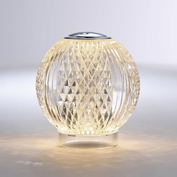 Cassia 4" LED Table Lamp, Polished Nickel