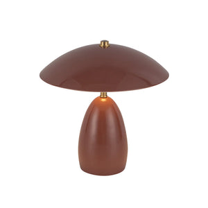 Florin 9" LED Table Lamp, Burgundy