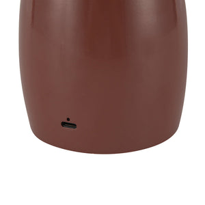 Florin 9" LED Table Lamp, Burgundy