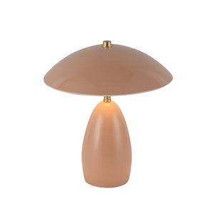 Florin 9" LED Table Lamp, Peach
