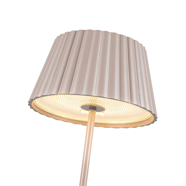 Solis 5" LED Table Lamp, Moonstone Gray