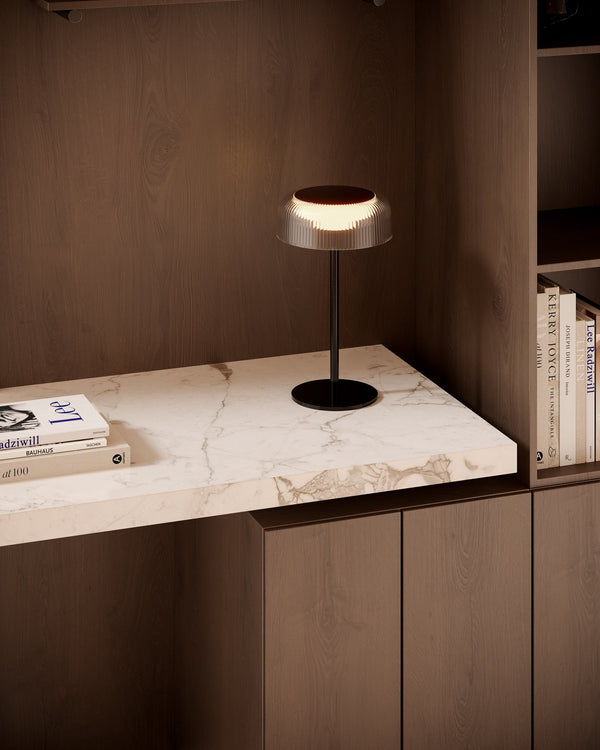 Aurora 6" LED Table Lamp, Black