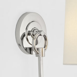 Reed 5" One Light Wall Sconce, Polished Nickel