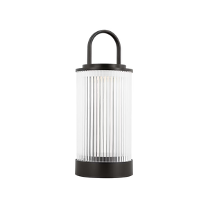 Tawa 5" One Light Rechargeable Table Lamp, Bronze
