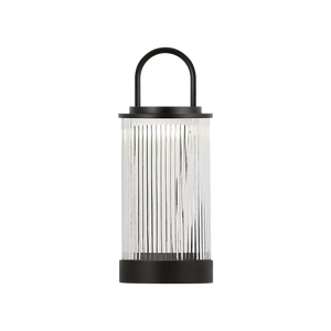 Tawa 5" One Light Rechargeable Table Lamp, Bronze