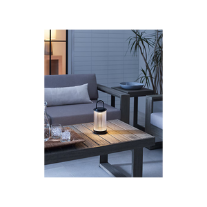 Tawa 5" One Light Rechargeable Table Lamp, Black