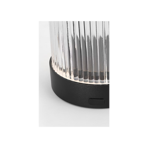 Tawa 5" One Light Rechargeable Table Lamp, Black