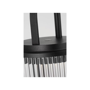 Tawa 5" One Light Rechargeable Table Lamp, Black