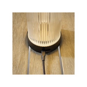 Tawa 5" One Light Rechargeable Table Lamp, Black