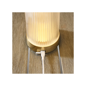 Tawa 5" One Light Rechargeable Table Lamp, Hand Rubbed Antique Brass