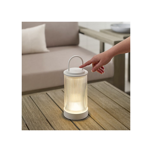 Tawa 5" One Light Rechargeable Table Lamp, Matte White