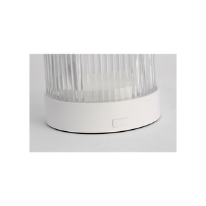 Tawa 5" One Light Rechargeable Table Lamp, Matte White