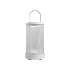 Tawa 5" One Light Rechargeable Table Lamp, Matte White