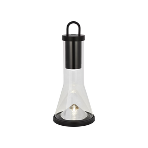 Kandella 6" One Light Rechargeable Table Lamp, Black