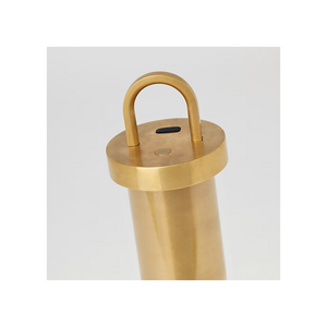 Kandella 6" One Light Rechargeable Table Lamp, Hand Rubbed Antique Brass