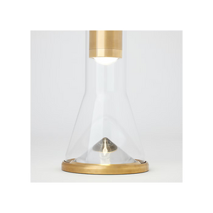 Kandella 6" One Light Rechargeable Table Lamp, Hand Rubbed Antique Brass